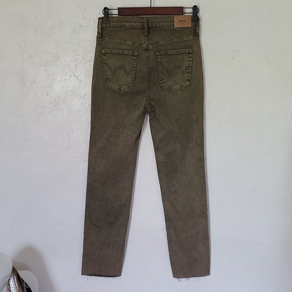 Anthropologie EdwinâBree Jeans in Green Stonewash Sizeâ29 - Picture 6 of 12